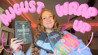 august reading wrap up! | spoiler free