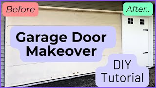 Garage Door MAKEOVER for Under $100 ✅ DIY Tutorial