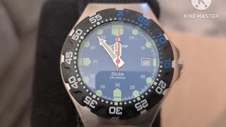 SEKONDA XPOSE SCUBA DIVING WATCH, 200 METER WATERPROOF, REVIEW.