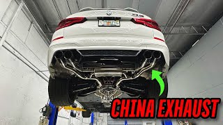 I Installed a CHEAP Alibaba exhaust on my BMW X3M and it actually sounds good!