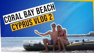 Cyprus Vlog 2: A day in the Life (Coral Bay, Inflatable Boat Trip)