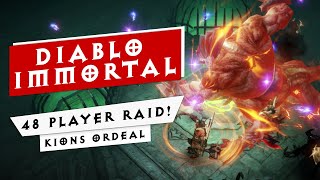 48 Player Raid! - Kion's Ordeal - Diablo Immortal Beta Gameplay