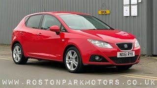 2011 (61) SEAT Ibiza 1.4 SE Copa 5dr - ULEZ compliant - just 65k miles for sale @rostonparkmotors