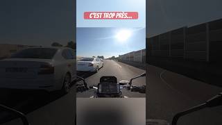 C’est trop près… #shorts #moto #motard #motovlog #quotidien #danger #voiture