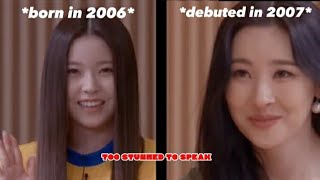 Sunmi’s reaction when she found out Kyujin was born in 2006