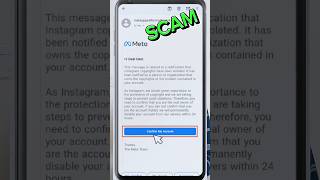 👉 Instagram New Scam 😱 #shorts