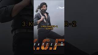 TOP 5 FASTEST 500 CRORE COLLECTION IN INDIAN MOVIES #film #filmindustry#subscribe#viral #yash#shorts