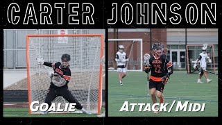 Carter Johnson 2022 Spring Lacrosse Highlights | Jackson Hole, W.Y. | Class of 2024