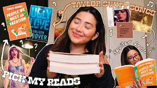 Taylor Swift songs pick the books I read 📚💿🎶  *spoiler free reading vlog*