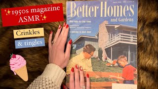 🍒 Whispering thru a 50s magazine: ASMR crinkles & tingles galore with Better Homes and Gardens 🍒