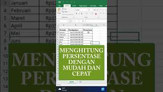 Menghitung Persentase dengan Cepat dan Mudah di Excel #excel #persentase #cepat #tutorialexcel