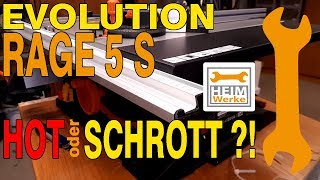 HOT or SCHROTT ?! Evolution Rage 5 s Tischkreissäge eine Alternative!