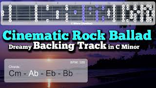 Dreamy Cinematic Country Rock Ballad Backing Track Jam in C Minor