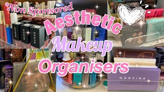 Top 5 Aesthetic and Affordable Acrylic Makeup Organisers | Aesthetic Home Decor | AMAZON FINDS ✨