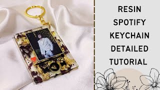 Resin Spotify Keychain ❤️| Detailed Tutorial 🌼