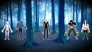 9 Postaci z Creepypasta Złapanych na Kamerze (SLENDERMAN, THE RAKE,  JEFF THE KILLER, EYELESS JACK)