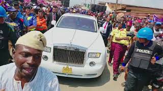 Royal Arrival Of Ooni Of Ife Ejigbo For Opening Prayer On Newly Road (2)