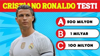 CRİSTİANO RONALDO YU NE KADAR İYİ TANIYORSUN !😊 FULL ÇEKE BILIRMISIN?