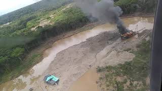 Minería ilegal acabando con la selva