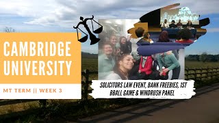 Cambridge Law Networking, Allergic Reaction & Panel on Windrush || Michaelmas Term || Week 3