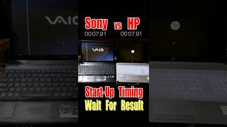 Hp Laptop vs Sony Laptop🔥Start-Up Time #shorts #hp #sony