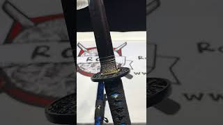 T10 Steel Blue Blade Custom Katana #katana #sword #japanesekatanasword #samuraisword