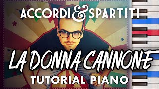 LA DONNA CANNONE Tutorial Pianoforte - Francesco De Gregori