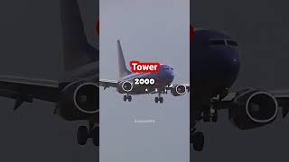 Plane Nearly Strikes Tower on Landing