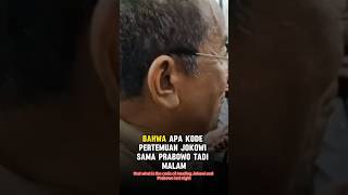 Pertemuan Jokowi dan Prabowo gimik politik ⁉️