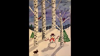 3rd Grade - Birch Trees in Winter