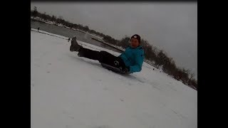 Sledding at Art Hill 1-13-19