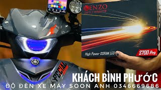 KHÁCH BÌNH PHƯỚC LÊN SHOP ĐỘ ĐÈN EXCITER 155 độ bi KENZO S700 PRO QUÁ ƯNG Ý #exciter155_độ_bi_cầu