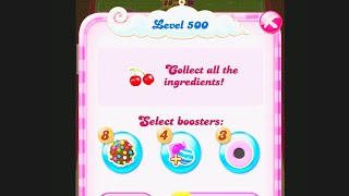 Level 500. Candy Crush Saga game play. No cheat, real game play. Candy crush Mobile game play.