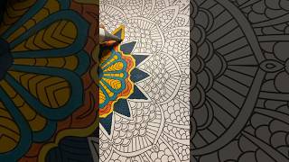 PART 3 Yellow and green mandala #fyp #art #mandalaart #satisfying #colors #viral