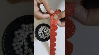 DIY|homemade#/glitter sheet #flower#craftwithneha//YouTube shorts