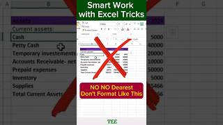 Use Autoformat List in Excel 🤩😍#excel #exceltips #data #exceltutorial #exceltricks #shorts