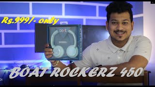 🔥🔥2021 Best Headphone boAt RockerZ 450 Unboxing | Full review and Detail explanation |