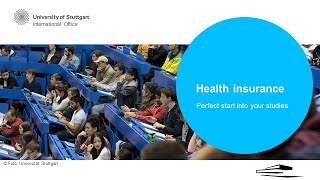 Perfect start into your studies / Health insurance