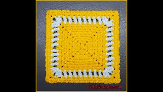 How to Crochet Tutorial: DIY Simply Bright Granny Square by YARNutopia