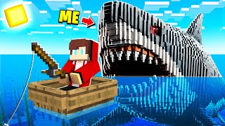 PRANKING AS MEGALODON IN MINECRAFT!