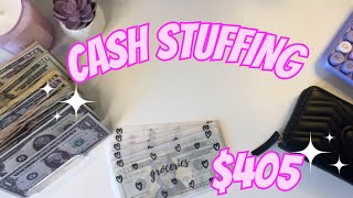 MAY CASH STUFFING | $405 | CASH ENVELOPE METHOD | #budget #money #finances #cash #2024 #cashstuffing