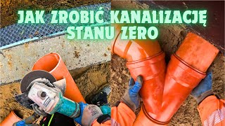 Budowa domu 2024. Jak zrobić kanalizację stanu zero? Fundament pod betonowanie chudziaka gotowy👷‍♂️