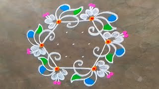 5x3 dots ganesh chaturthi rangoli designs|vinayaka chavithi muggulu|festival rangoli