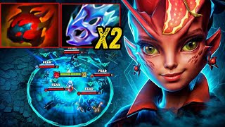 Insane Right Click Builds Dark Willow 38Kills x2 Moon Shard + Heart Builds Dota 2