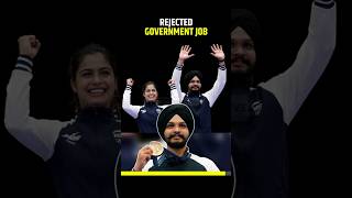 Bronze Medalist Rejects Govt JOB #sarabjotsingh #bronzemedalist #shorts