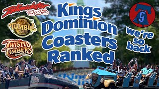 Kings Dominion Coasters Ranked - Top 10 Coasters at Kings Dominion in Doswell, VA