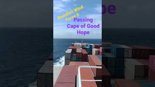 Passing Cape of Good Hope - unstable weather #seaman #capeofgoodhope #containership #memories