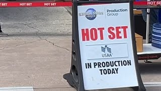 USAA Hot Set Filming A Commercial At Universal Studios with HHN