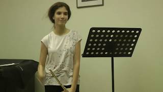 Robert Muczynsky, Sonate for Flute and Piano,  4 mvt. Mariia Koriakina (flute)