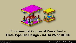 Fundamental Course of Press Tool - Plate Type Die Design - Catia V5 or NX || Certified || ISOPARA